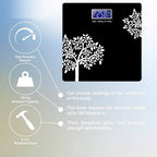 Get toys Floral Digital Bathroom Weighing Scale with LCD Panel & Thick Tempered Glass, Electronic Weight Machine for Human Body - 2 Year Warranty