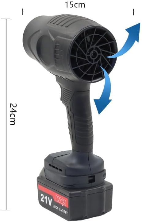 Handheld Electric Portable Air Blower,Turbo Jet Blower Cordless 48V,Handheld High Powerful Blow Brushless Motor for Extra runtime,Multipurpose Car,Home Corner, Road Cleaning (Multicolour)
