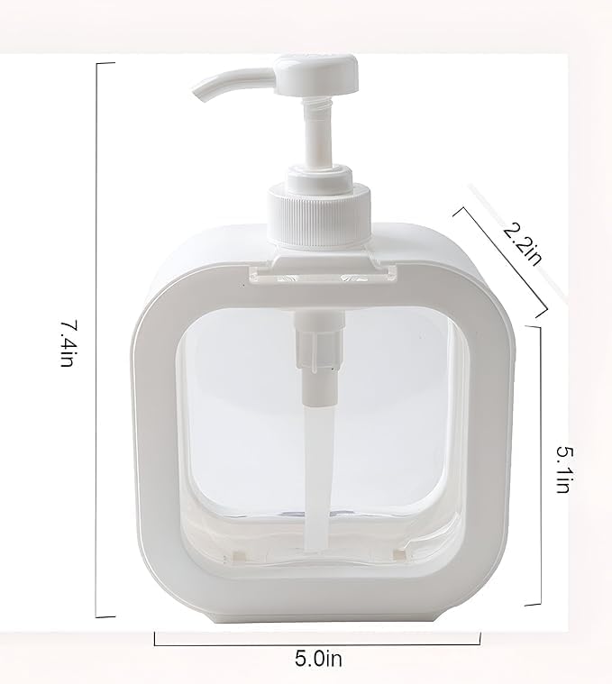 BENAVJI Outdoor Living Liquid Soap Dispenser, 300ml, Multipurpose Refillable Plastic Pump for Hand Wash, Dish Wash, Shampoo, Kitchen, Bathroom, and Household Use Pack of 1