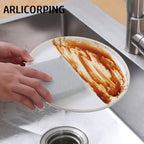 PUNZONE Non Scratch Sponge Scrubber for Utensil Cleaning – Reusable Scrub Sponge for Kitchen Utensils, Scratch Proof Steel Wire Dishwashing Sponge, Ideal for Kitchen Cleaning Tasks (Pack of 6)
