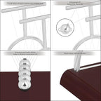 Newton Cradle Pendulum Metal Perpetual Motion Toy & Swing Balance Collision Ball Decoration Figurine with Polished Plastic Base for Office Classic Desk Toy (13.5X11X13.5Cm) - Brown