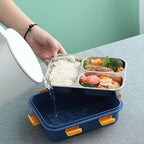 Only 1 Sales 3 Compartment Stainless Steel Lunch Box, Leakage Proof Lunch Box for School Kids and Adults Pack of 1 (Multi Color) 750ML
