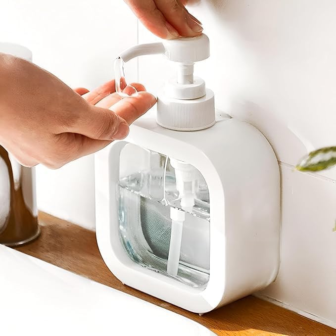 BENAVJI Outdoor Living Liquid Soap Dispenser, 300ml, Multipurpose Refillable Plastic Pump for Hand Wash, Dish Wash, Shampoo, Kitchen, Bathroom, and Household Use Pack of 1