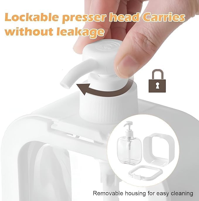 BENAVJI Outdoor Living Liquid Soap Dispenser, 300ml, Multipurpose Refillable Plastic Pump for Hand Wash, Dish Wash, Shampoo, Kitchen, Bathroom, and Household Use Pack of 1