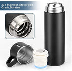 Stainless Steel Vacuum Flask Set with 2 Cups Flask Combo Keeps Liquid Tea Coffee Cold Hot Bottle Drink Water Flask Bottle 500ml Vacuum Insulated Bottle (Multicolor)