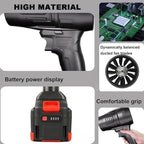 Handheld Electric Portable Air Blower,Turbo Jet Blower Cordless 48V,Handheld High Powerful Blow Brushless Motor for Extra runtime,Multipurpose Car,Home Corner, Road Cleaning (Multicolour)