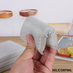 PUNZONE Non Scratch Sponge Scrubber for Utensil Cleaning – Reusable Scrub Sponge for Kitchen Utensils, Scratch Proof Steel Wire Dishwashing Sponge, Ideal for Kitchen Cleaning Tasks (Pack of 6)