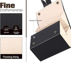5-Slot Travel Sunglasses Organizer, Foldable Eyeglasses Case, Portable Eyewear Storage for Men & Women
