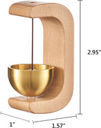 Magnetic Door Chime Bell, Wooden Shopkeepers Bell for Door Opening - Ding Ding Sound