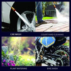 Double Battery Cordless Portable Wireless Pressure Washer Gun 48V 12000mAh High Pressure Water Gun for Car Wash and Bike Cleaning with Adjustable Nozzle and 5M Hose Pipe(1)/*-