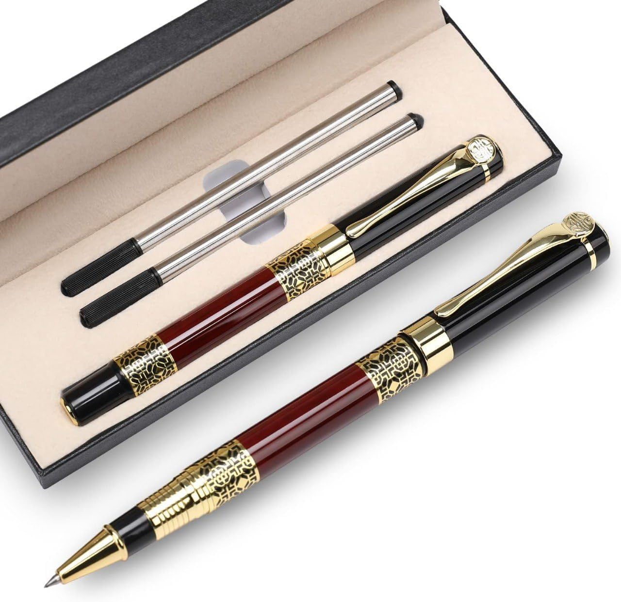 Ballpoint Pen Black Refill,business pens,Luxury Pen,Best Ball Pen Gift Set for Men & Women Professional Executive,Office,Nice Pens Classy Gift Box…