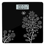 Get toys Floral Digital Bathroom Weighing Scale with LCD Panel & Thick Tempered Glass, Electronic Weight Machine for Human Body - 2 Year Warranty