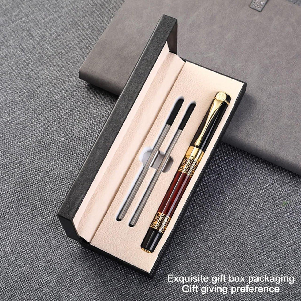 Ballpoint Pen Black Refill,business pens,Luxury Pen,Best Ball Pen Gift Set for Men & Women Professional Executive,Office,Nice Pens Classy Gift Box…