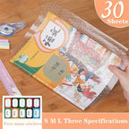 Self Adhesive Transparent Book Covers – 30 Pcs (A5/B5/A4 Sizes) | Waterproof Book Cover Sticker Film | Book Binding Cover for School Textbooks & Notebooks